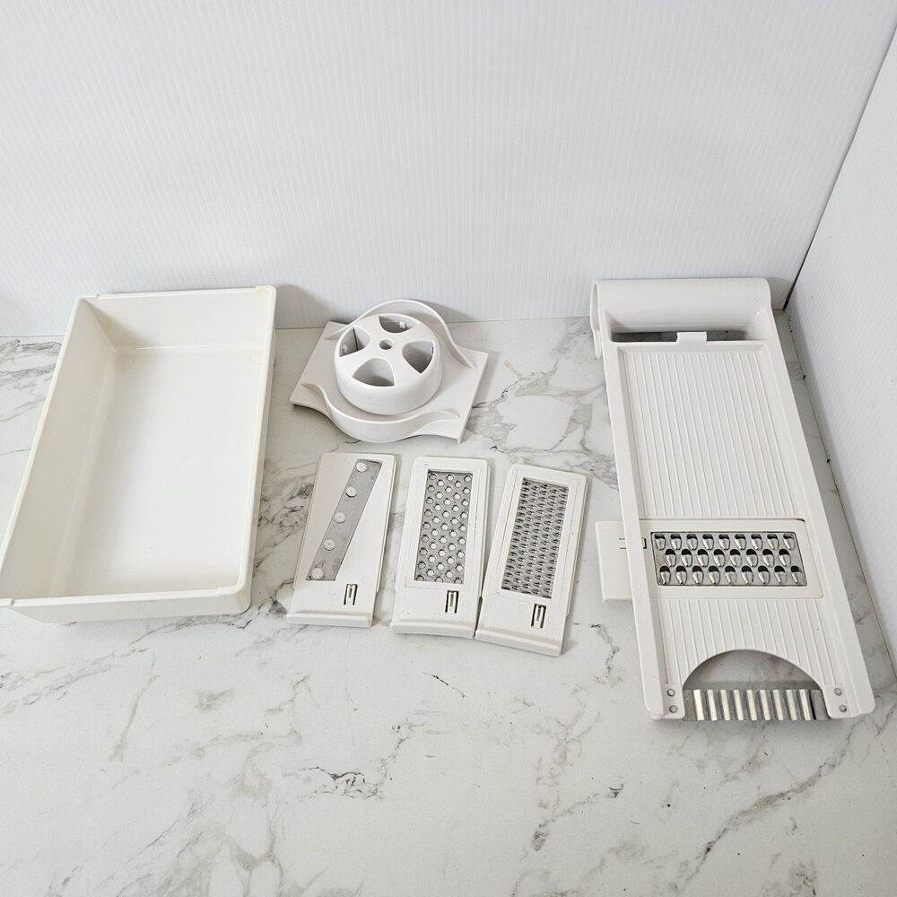 Ronco Dial-O-Matic Food Cutter & Slicer with Attachments & Extra Rare With Box